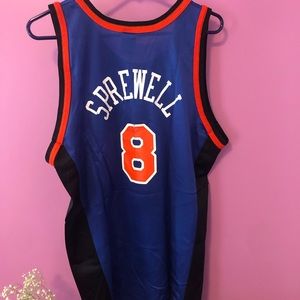 AUTHENTIC NY KNICKS SPREWELL JERSEY